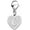 intial C, variant on Initial Letter A-Z Alphabet Heart Charms for Jewelry Bracelet Keychain Necklace Initial Stainless steel Clasp Clip on Charm[x6280]