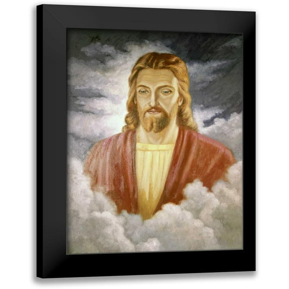 Bianchini, Vittorio 12x14 Black Modern Framed Museum Art Print Titled - Portrait of Jesus