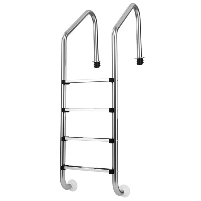 Gymax 4-Step Pool Entry & Exit Ladder w/ Stainless Steel Frame for Swimming Pool