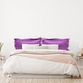 thumbnail image 2 of Unique Bargains 2-Pack Silky Satin Pillow Shams King 20"x 36" Purple, 2 of 8