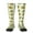 2 Black-2, variant on Avocado Doing Sport print thigh-high socks, crafted for both men and women with a stretchy, high-opaque design perfect for daily wear