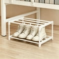 thumbnail image 6 of Stackable Small Shoe Rack, 2 Tier Shoe Rack Organizer for Front Door Entrance and Entryway, Standing Shoe Shelf Storage for Closet Bedroom, 6 of 6