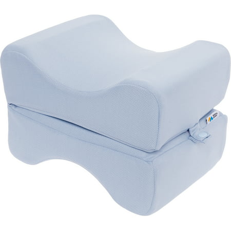 Mindful Design Cooling Memory Foam Contoured Knee Wedge Pillow for Side