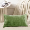 thumbnail image 2 of Home Soft Things Textured Velvet Pillow Covers (Set of 2), - Calla Green - 14" x 26", 2 of 6
