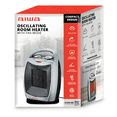 thumbnail image 2 of Aiwa Oscillating Room Heater with Handle, Overheat Protection, Tip over Auto Shutoff - Silver, 2 of 7