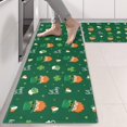 thumbnail image 2 of St. Patrick's Day and Get Lucky Kitchen Rugs Set Of 2, 17"X47" Anti-Fatigue Mat, Non-Slip Washable for Kitchen, Sink & Laundry, 2 of 5