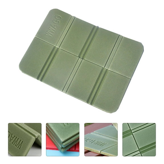 Sparsain Set of 4 Outdoor Seat Cushions for Hawaiian Party, Foldable Waterproof Picnic Seat Pads (Green)