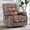 Light Brown, variant on ZOY HOME Manual Recliner Chair with Heat and Vibration, Soft Velvet Reclining Chair with Overstuffed Armrests & Side Pockets for Living Room, Dark Gray