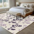 thumbnail image 4 of Purple Pink Botanical Area Rugs 5'x8', Small Throw Rugs for Classroom Bedroom, Rustic Country Spring Floral Summer Leaf Indoor Outdoor Rug Non-Slip Low Pile Carpet Runner Reversible Floor Mats, 4 of 8
