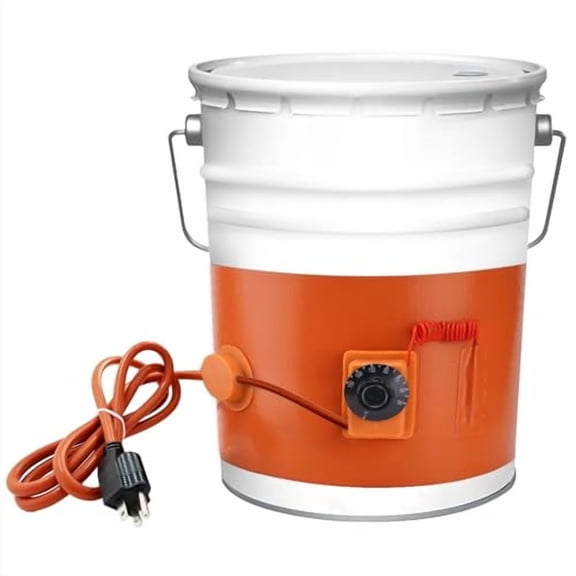 5 Gallon Bucket Heater, Steel Drum Barrel Heater Band Pad 5gal Kit with Thermostat for Metal Bucket Oil Lube Water 120 Volt 800 Watt$$Tools & Hardware Other