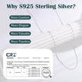 thumbnail image 5 of Turandoss S925 Sterling Silver Chain Necklace for Women 1.2 mm Cable Sterling Silver Chain Dainty Italian Quality Sturdy Hypoallergenic Necklace 22 inch Jewelry Gifts for Men Women Girl, 5 of 8