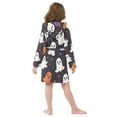 thumbnail image 7 of FORMRS Niños Bathrobe Unisex Hooded Robe Soft Plush Pajamas Sleepwear, Size 2-3T, White Halloween Ghosts, 7 of 7