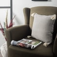 thumbnail image 2 of Ox Bay Brinley Navy Striped Ultra-Soft Turkish Cotton Adult Decorative Throw Pillow, 2 of 9