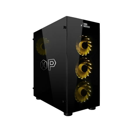 OVERPOWERED Gaming Desktop DTW1, 2 Year Warranty, Intel i7-8700, NVIDIA GeForce GTX 1070, 256GB SSD, 2TB HDD, 16GB Dual Channel RAM, Windows (Best Desktop For Quickbooks)