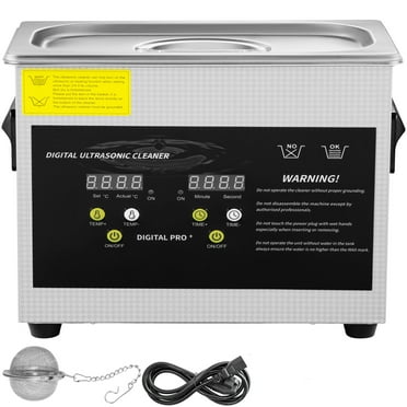 KFFKFF 3L Upgraded Ultrasonic Cleaning Machine Professional Digital Lab Ultrasonic Parts Cleaner with Heater Timer for Jewelry Glasses Cleaning(200W Heater,120W Ultrasonic)