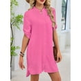 Bathing Suit Cover Up for Women V Neck Button Down Swimsuit Coverup ...