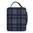 thumbnail image 5 of Blue and Green Checkered Pattern Insulated Lunch Bag for Men Women,Waterproof Lunch Box for Work,Picnic or Travel,Thermal Insulation,10.63x9.06x3.54 Inches, 5 of 5