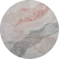 thumbnail image 2 of Addison Rugs Mayfield Premium Machine Washable Transitional Abstract Salmon Round Rug, 8' x 8', 2 of 6