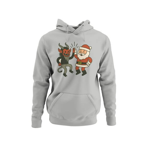 Santa and Krampus Unite Men's Hoodie