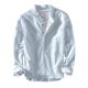 thumbnail image 1 of Blusa y camisa de manga larga con cuello alto para hombre, color liso, Cultivate Oneself, cuello alto, cubierta para la cabeza, camisa de manga larga para hombre, parte superior de poliéster, 1 of 4