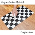 thumbnail image 6 of Checkered Dog Feeding Mat, Absorbent Mats for Dog Food and Water Bowl, Dispenser, Feeder, Retro Aesthetic Black Checkerboard Pet Placemat for Dogs, Cats, Puppy Accessories, 16" X 24\u201d, 6 of 6