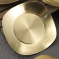 thumbnail image 3 of Spit Bone Dish, Food Grade Table Garbage Plate Snack Dessert Fruit Cake Dish, 304 Stainless Steel Home Kitchen Storage Tray (Square), 3 of 8