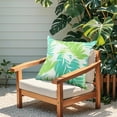 thumbnail image 4 of 2 Pack Outdoor Throw Pillows, Waterproof & Fade-Resistant Patio Cushions for Garden, Porch, Poolside Furniture - Soft & Comfortable Decorative Pillow Covers (18x18 Inch, green ), 4 of 5