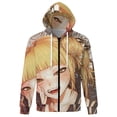 thumbnail image 6 of Himiko Toga Jacket Casual Oversized Hoodie Stylish Zipper Hooded Sweatshirt Warm Loose Outerwear 2XL, 6 of 8
