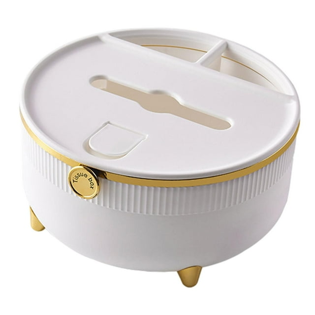 Porta pañuelos multifuncionales, fundas para pañuelos, estuche para pañuelos para baño Blanco
