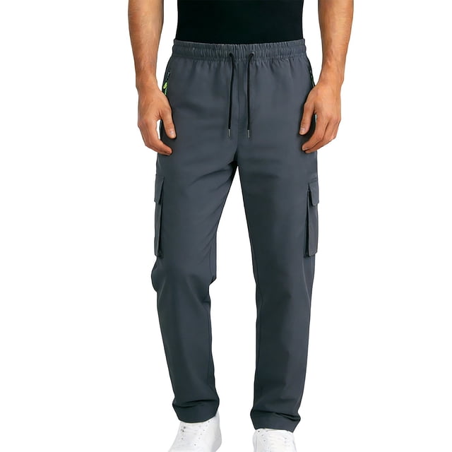 Pantalon de Plein Air Quotidien pour Hommes, Durable et Polyvalent, avec Jambe Droite et Coupe Confortable pour la Randonnée, le Cyclisme et l'Extérieur