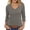 Gray, variant on WHEANG Womens Plus Size Long Sleeve T-Shirts Trendy Casual Scallop Trim V Neck Tunic Tops Curvy Loose Fit Blouse Tees Womens Tops Shirts Summer Tees Outfits Clothes Size XXXL White