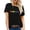 Black, variant on Trendfront Womens Rainbow Hearts Tee Cute Love Print T Shirt Crewneck Short Sleeve Slouchy Pride Month Festival Summer Casual Tops