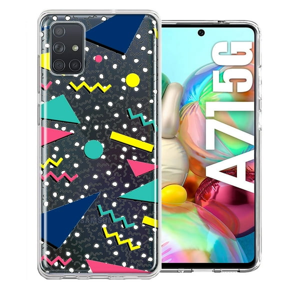 MUNDAZE for Samsung Galaxy A71 5G 90's Swag Shapes Design Double Layer Phone Case Cover