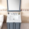 thumbnail image 2 of 22" Deep Engineered Stone Sink - Stain - Free - Bathroom Makeover - Complementary to Cabinetry, 2 of 3