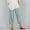 Light Blue, variant on TYGHBN Women Pant Waist Crop Loose Colour Pure and Pants Harem Linen Elastic with Pocket Women Casual Pants Women Summer Pants Casual Summer Work Pants for Women Drawstring Sweatpants Women Casual