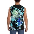 thumbnail image 4 of Invader Zim Men's Tank Top Lightweight Summer Sleeveless Tee Shirt Muscle Tank Tops Workout T-Shirts Casual Athletic Undershirts, 4 of 7