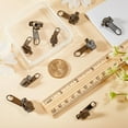 thumbnail image 2 of #5 1 Box 12Pcs 3 Sizes Fix Zip Puller Zip Slider Repair Instant Kit Fix Black Zipper Removable Rescue Replacement Pack Instant Zipper Set for Luggage Suitcase Backpack Jacket Bags, 2 of 6