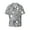 Cute Dog And Flowers, variant on Plant Print Men's Wrinkle Free Untucked Cuban Shirt Business Casual Button Down Shirts Short Sleeve Shirt