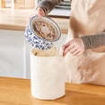 thumbnail image 6 of MALACASA Ceramic Bowls with Lids, 36 oz Salad Bowls Set of 2, Pasta Bowls for Salad, Cereal, Dishwasher Safe, White, 6 of 11
