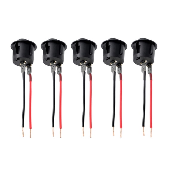 CSYANXING Panel Mount Round Rocker Switch ON OFF 125V 250V AC Wired for Appliance Lamp Control Switch