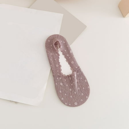 

NEGJ Womens Liner Socks Low Cut Non Slip Ankle Socks Hidden Cushioned Socks For Flat Boat