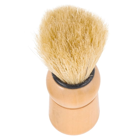 ACDANC Wooden Beard Brush Salon Men's Shaving Foaming Pig Bristle Hairdressing Tool