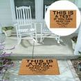 thumbnail image 2 of LMTODLFG Doormat Home Decor Welcome Mat Rubber Backing This is a Test If You Can Read This All The Way Down to Here Please Get Off My Porch Doormat for Entrance, 16x24inch, 2 of 6