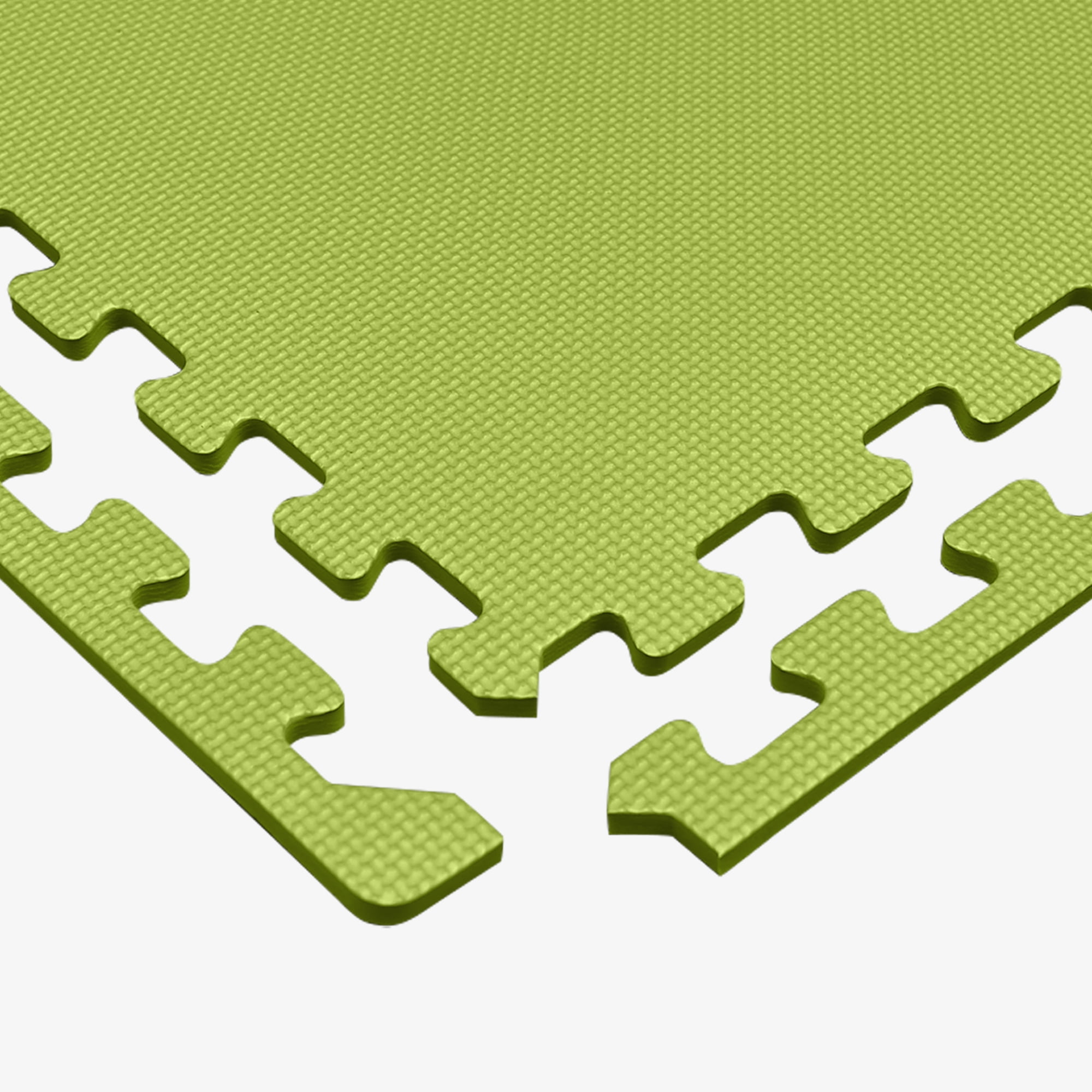 We Sell Mats 3/8" Multipurpose Foam Mats, Lime Green, 100 Sq Ft