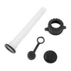 Flexible Replacement Plastic Recoil Hose Tube Pipe Spout And Parts Kit For Rubbermaid Jerry Can Fuel Gas, Black & White