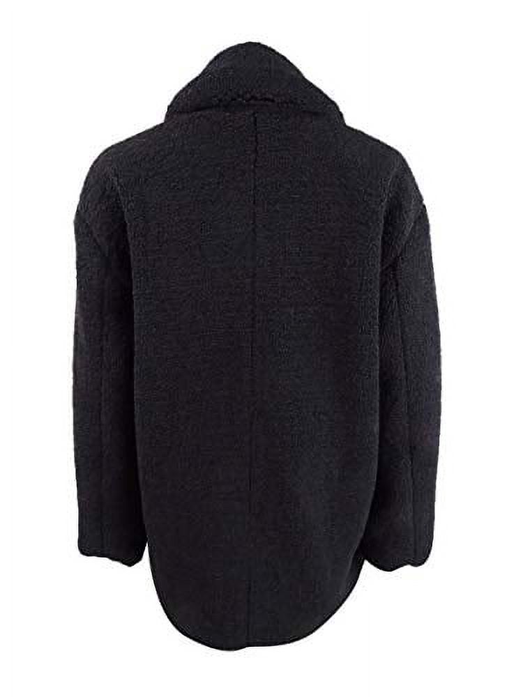 Collection B Juniors' Faux-Fur Coat (Black, S) - image 2 of 2