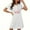 White, variant on Tnhcen Plus Size Women's Halloween Print Sleepwear Dress | Double-Sided Brushed Pajama Set | Soft Big & Tall Sleepwear for Cozy Nights