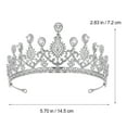 thumbnail image 2 of NICEXMAS 1-Pack Rhinestone Princess Headdress for Women, Perfect for Christmas, Evening, and Party Accessories, 2 of 8