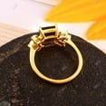 thumbnail image 2 of Winstonegemsjewels 4ct Black Onyx Emerald Cut Engagement Ring, 925 Silver Cluster Ring, Opal Bridal Promise Anniversary Gift for Women White Gold 12, 2 of 2
