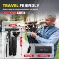 thumbnail image 4 of BigAlex Folding Cane with LED Light, Pivoting Quad Base, Adjustable Lightweight Walking Cane with Carrying Bag for Seniors, Men and Women, 4 of 8